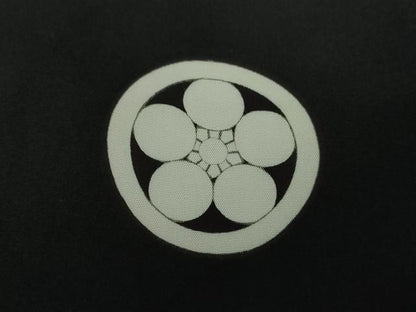 平和屋着物●男性 黒紋付 長羽織セット 正絹 逸品 DAAS3093ps