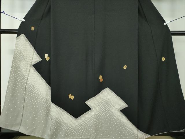 平和屋着物●ジャパンオートクチュール　渡辺雪三郎　訪問着　絞り　松皮菱　色紙重ね花文　金彩　正絹　逸品　DAAS3110ps