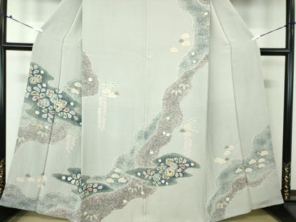 平和屋着物●訪問着　絞り　辻が花　正絹　逸品　DAAS3143ps