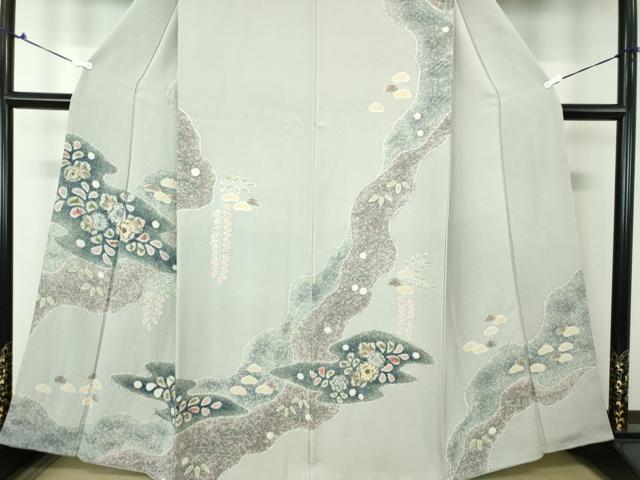 平和屋着物●訪問着　絞り　辻が花　正絹　逸品　DAAS3143ps