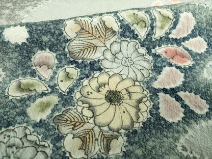 平和屋着物●訪問着　絞り　辻が花　正絹　逸品　DAAS3143ps