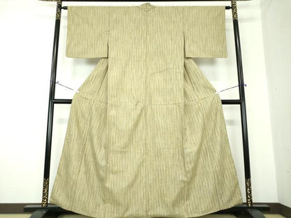 平和屋着物●上質な紬 縞 正絹 逸品 DAAS3155ps