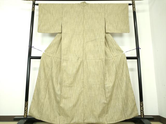 平和屋着物●上質な紬 縞 正絹 逸品 DAAS3155ps