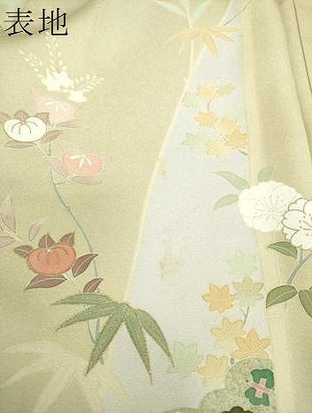 平和屋着物●訪問着 駒刺繍 雲取り宝尽くし飛鶴花文 金彩 正絹 逸品 DAAS3167ps