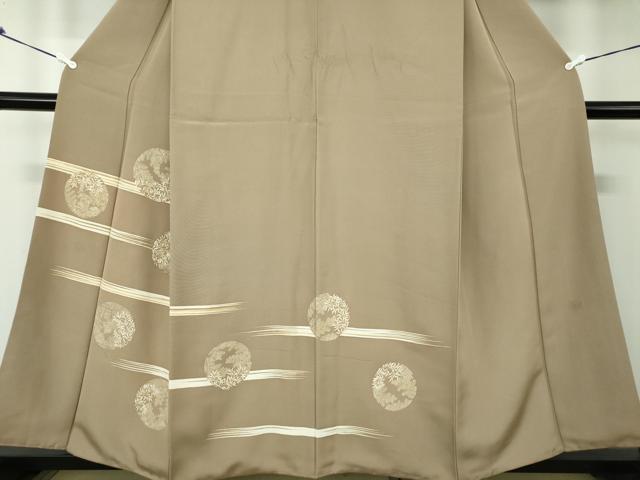 平和屋着物●訪問着 刺繍 草葉丸文 金彩 正絹 逸品 DAAS3168ps