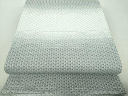 平和屋着物▽両面 全通柄袋帯 スリーシーズン帯 春 夏 秋 横段文 正絹 逸品 DAAS3180ps