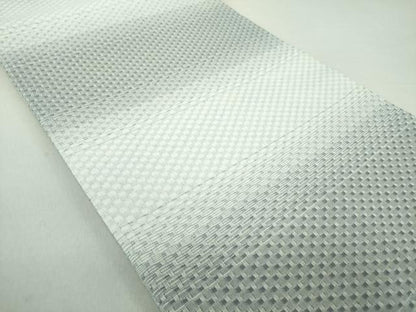 平和屋着物▽両面 全通柄袋帯 スリーシーズン帯 春 夏 秋 横段文 正絹 逸品 DAAS3180ps