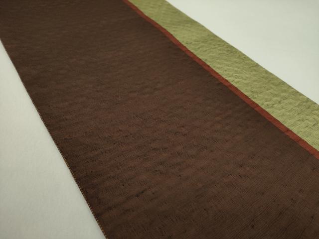 平和屋着物▽両面 全通柄袋帯 スリーシーズン帯 春 夏 秋 洋花文 正絹 逸品 DAAS3181ps