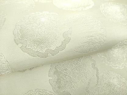 平和屋着物●六通柄 本袋帯 作家物 雪輪重ね 銀糸 正絹 逸品 DAAS3191ps