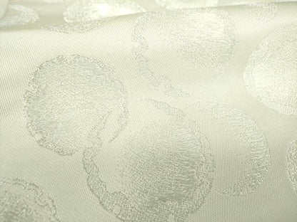 平和屋着物●六通柄 本袋帯 作家物 雪輪重ね 銀糸 正絹 逸品 DAAS3191ps