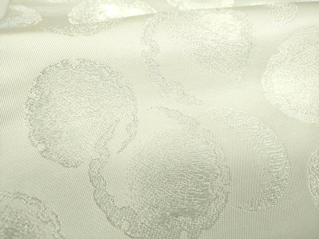 平和屋着物●六通柄 本袋帯 作家物 雪輪重ね 銀糸 正絹 逸品 DAAS3191ps