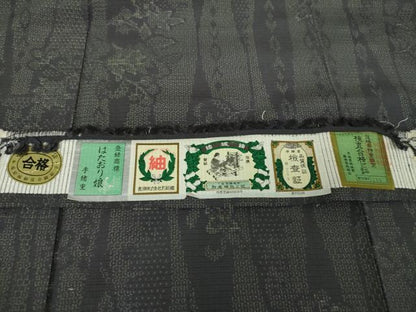 平和屋着物●結城紬 奥順 はたおり娘 手緒里 80亀甲 立涌花文 証紙付き 正絹 逸品 DAAS3248ps