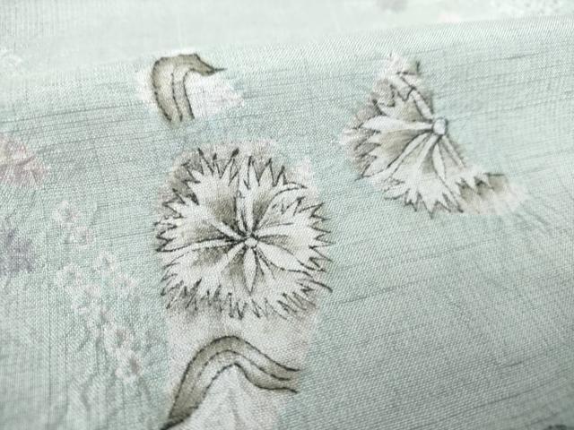 平和屋着物●上質な小紋 紬地 絞り 辻が花 正絹 逸品 未使用 DAAS3271ps