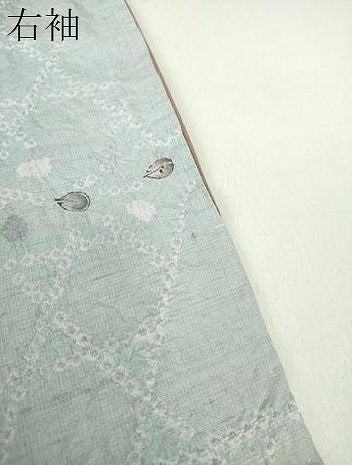 平和屋着物●上質な小紋 紬地 絞り 辻が花 正絹 逸品 未使用 DAAS3271ps