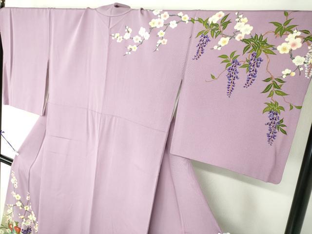 平和屋着物●ファッションデザイナー　花井幸子　訪問着　駒刺繍　吉祥花車文　暈し染め　金彩　正絹　逸品　DAAS3294ps