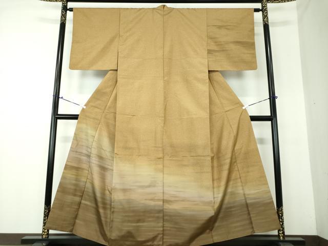 平和屋着物●本場染大島紬 訪問着 段霞文 ますいわ屋扱い 正絹 逸品 DAAS3327ps
