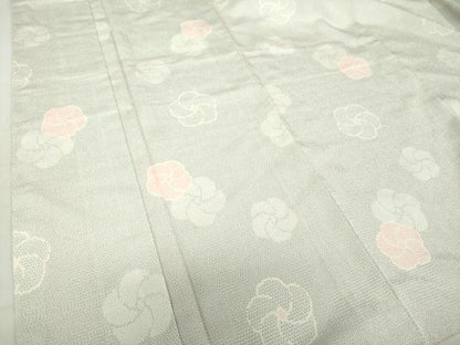 平和屋着物●本塩沢 110亀甲 捻梅 正絹 逸品 未使用 DAAS3373ps