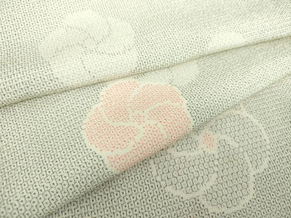 平和屋着物●本塩沢 110亀甲 捻梅 正絹 逸品 未使用 DAAS3373ps