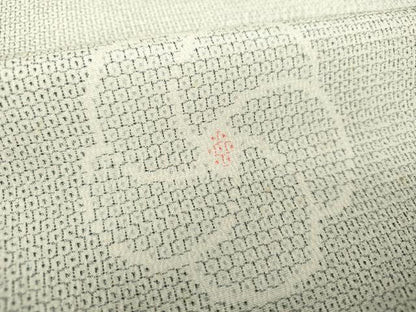 平和屋着物●本塩沢 110亀甲 捻梅 正絹 逸品 未使用 DAAS3373ps