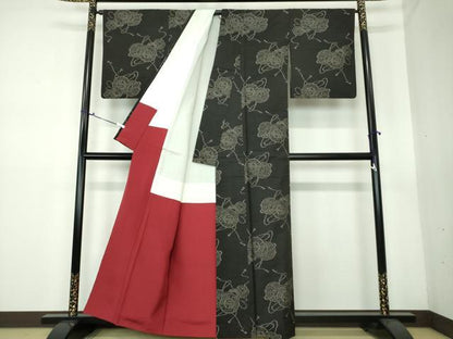 平和屋着物●本場大島紬　地空　鼓文　正絹　逸品　DAAS3387ps