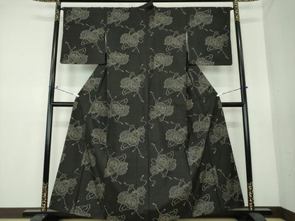 平和屋着物●本場大島紬　地空　鼓文　正絹　逸品　DAAS3387ps
