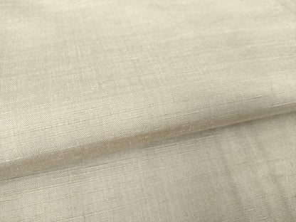 平和屋着物●結城紬 色無地 絹鼠色 正絹 逸品 DAAS3397ps
