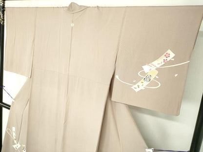 平和屋着物●訪問着 作家物 ことわざ尽し 笑う門には福来る 一富士二鷹三茄子 どんぐりの背比べ 鯉の滝登り 正絹 逸品 DAAS3411ps