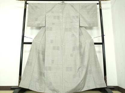 平和屋着物●髭紬 色紙文 正絹 逸品 DAAS3470ps