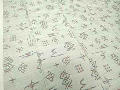 平和屋着物●上質な紬 抽象文様 正絹 逸品 DAAS3493ps