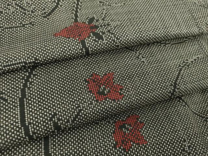 平和屋着物●本場大島紬 7マルキ 草花丸文 正絹 逸品 DAAS3498ps