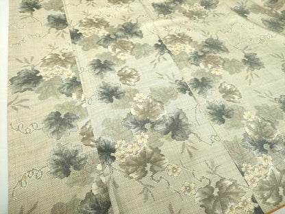 平和屋着物●本場大島紬　7マルキ　総絣　蔦の葉花文　正絹　逸品　DAAS3500ps