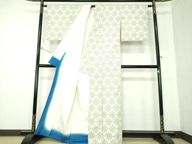 平和屋着物●上質な紬 正倉院花文 正絹 逸品 DAAS3505ps