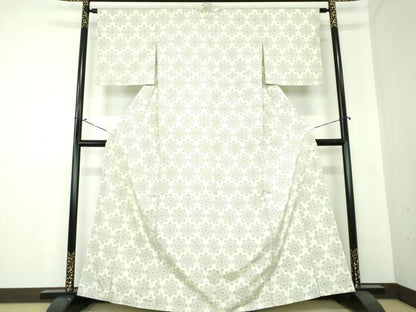 平和屋着物●上質な紬 正倉院花文 正絹 逸品 DAAS3505ps