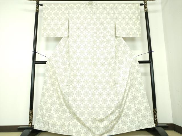 平和屋着物●上質な紬 正倉院花文 正絹 逸品 DAAS3505ps