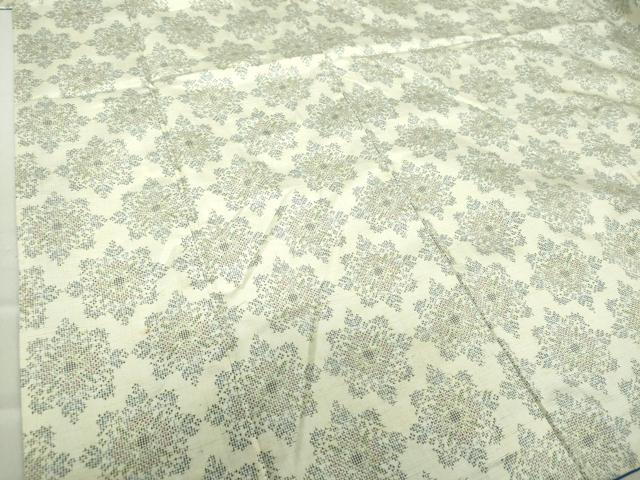 平和屋着物●上質な紬 正倉院花文 正絹 逸品 DAAS3505ps
