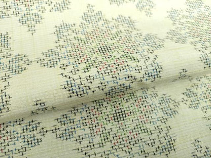 平和屋着物●上質な紬 正倉院花文 正絹 逸品 DAAS3505ps