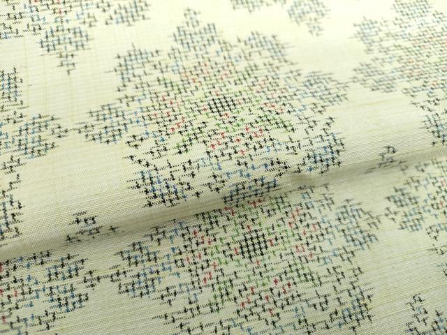 平和屋着物●上質な紬 正倉院花文 正絹 逸品 DAAS3505ps