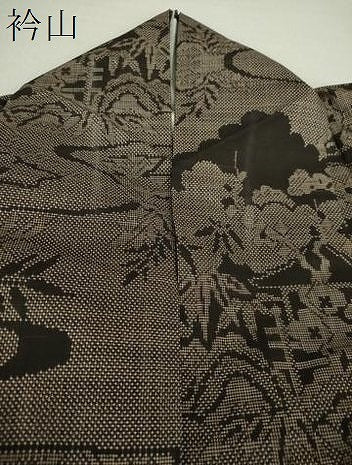 平和屋着物●本場大島紬 7マルキ 雲取り風景花文 正絹 逸品 DAAS3509ps