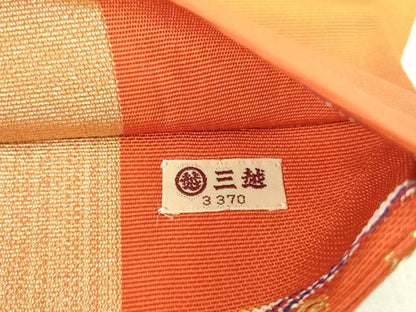 平和屋着物●六通柄 本袋帯 龍村平蔵柄 円文白虎錦 金銀糸 三越扱い 正絹 逸品 DAAS3553ps