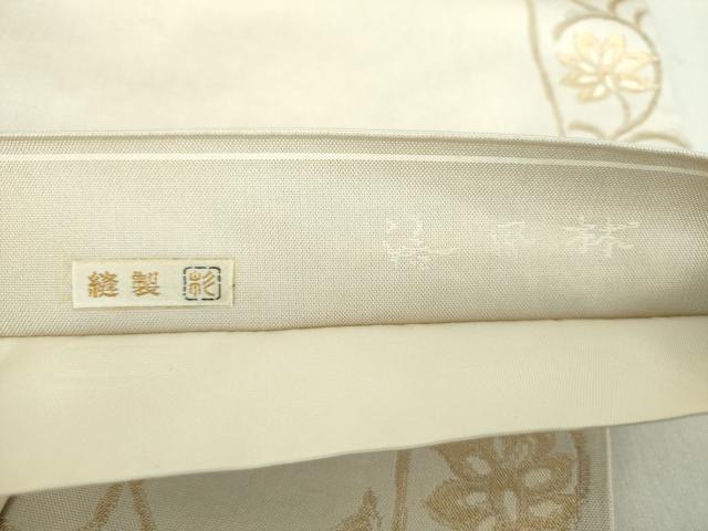 平和屋着物●洛風林 工芸帯地 銀座きしや 六通柄袋帯 花丸文 金糸 引箔 正絹 逸品 DAAS3561ps