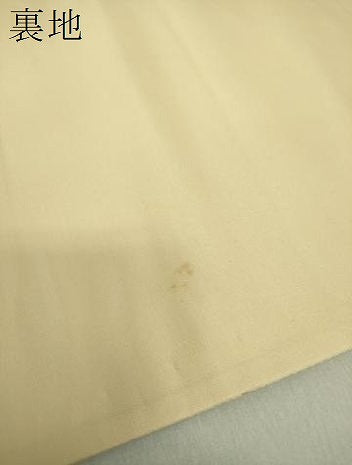 平和屋着物●六通柄袋帯 唐織 七宝小袖文 金糸 三越扱い 正絹 逸品 DAAS3633ps