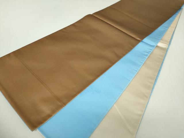 平和屋着物●染色作家 斉藤三才 太鼓柄袋帯 舞蝶文 金糸 正絹 逸品 DAAS3636ps