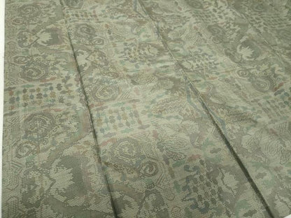 平和屋着物●本場大島紬　草花文　正絹　逸品　DAAS3678ps