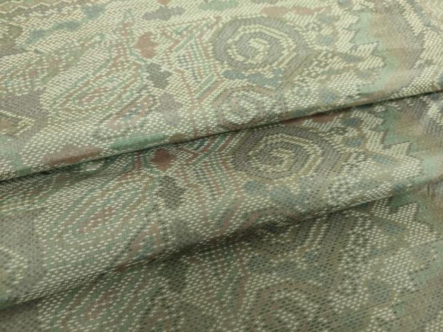 平和屋着物●本場大島紬　草花文　正絹　逸品　DAAS3678ps