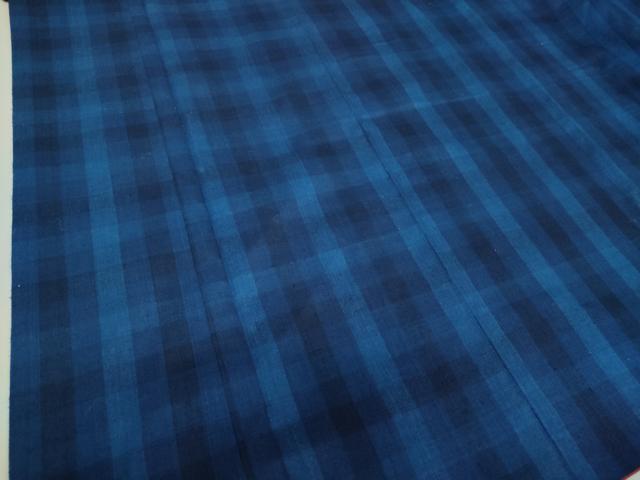 平和屋着物●本場結城紬 重要無形文化財 格子 正絹 逸品 DAAS3725ps