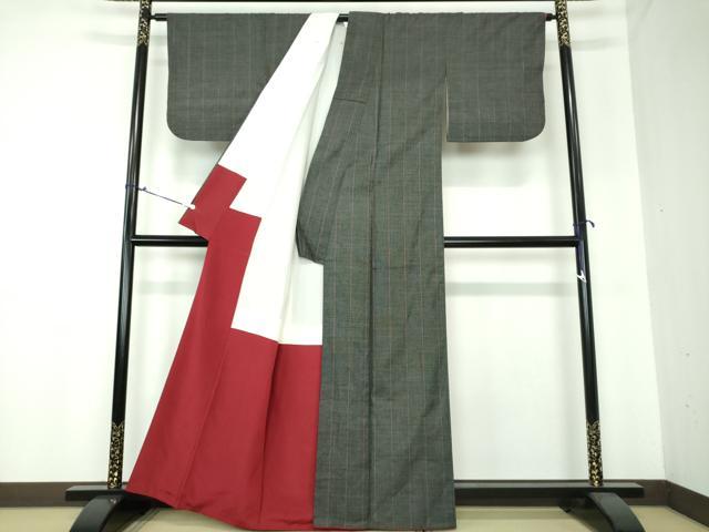 平和屋着物●本場大島紬 7マルキ 縞 正絹 逸品 DAAS3727ps