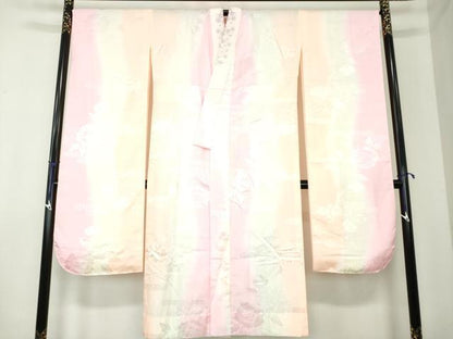 平和屋着物●豪華振袖 長襦袢(無双仕立て・半衿刺繍)・袋帯セット 刺繍 源氏香 雪輪舞桜 暈し染 金彩 やまと誂製 ロング丈 逸品 DAAS3734ps