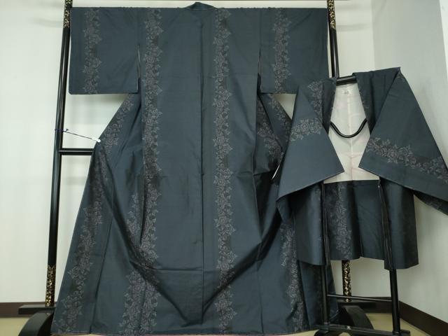 平和屋着物●本場大島紬 アンサンブル 花間道 やまと誂製 正絹 逸品 未使用 DAAS3735ps