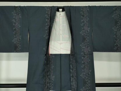 平和屋着物●本場大島紬 アンサンブル 花間道 やまと誂製 正絹 逸品 未使用 DAAS3735ps