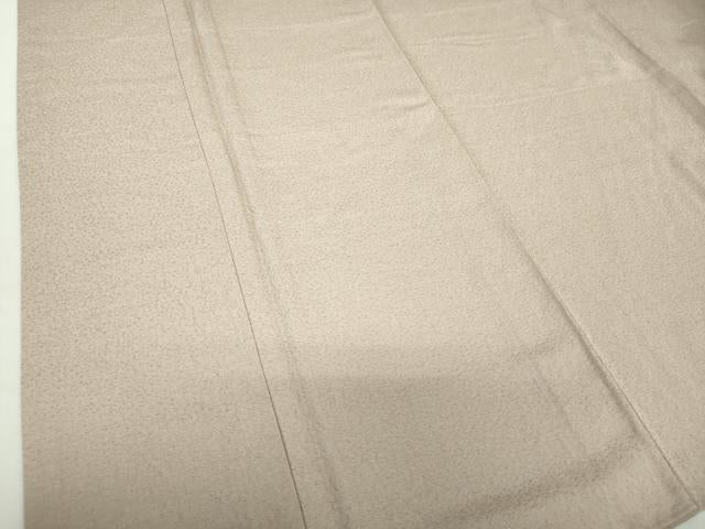 平和屋着物●上質な色無地 紋意匠 茶鼠色 正絹 逸品 未使用 DAAS3745ps